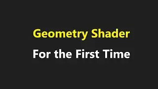 063- OGSB7 13, OpenGL Geometry Shader for the First Time, glDrawElements