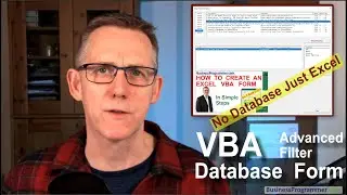 Excel VBA Advanced Filter Database Form