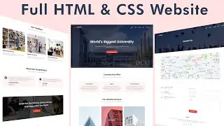 How To Make Website Using HTML & CSS | Full Responsive Multi Page Website Design Step by Step