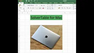 Install SolverTable add-in on microsoft excel macbook  in 1 min