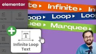 Elementor - Smooth AutoScroll Text (Infinite Marquee Effect )
