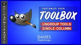 Customize the GIMP Toolbox | Single Column, Icon Colors, Grouped Tools