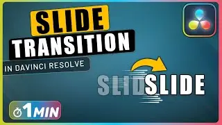 How to do SMOOTH SLIDE Transition with Fusion in Davinci Resolve