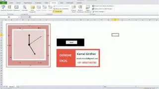 Analog clock(Timer) in Excel using VBA & Graphs | Advanced Excel Tutorial