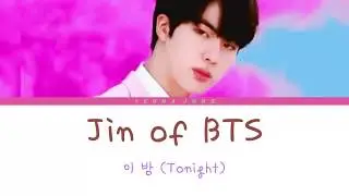 Jin BTS (방탄소년단 진) - TONIGHT (이밤) (Color Coded Lyrics/Han/Rom/Indo)