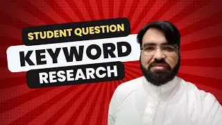 Keyword Research | Keywords Types Concept (Student Question)