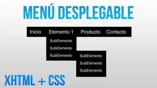 Como hacer un menú desplegable con HTML y CSS