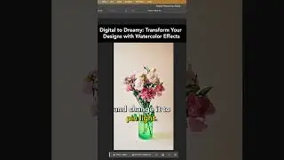 From Digital to Dreamy: Transform Your Designs with Watercolour Effects In Photoshop!