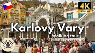 💧 Karlovy Vary ⛲ [4K] Czech Republic | 