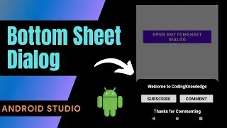 Android Bottom Sheet Dialog | Android Studio | Java