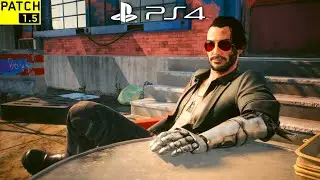 Cyberpunk 2077 Mission: Transmission PS4 Gameplay | New Patch 1.5 Update!