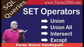 Set Operators in SQL || Union || Union All || Intersect || Except Operators in SQL || SQL Basics