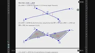 Video 6.1a: Triangle Congruence, The Side-Angle-Side Axiom, Neutral Geometry