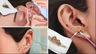 ASMR The best treatment Water splashing in the ear causes ear infection