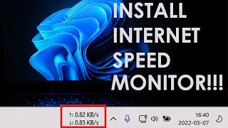 How to easily install network speed monitor in Windows 11 taskbar!
