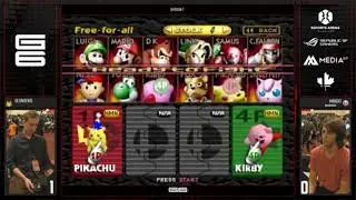 G6 - Blondekid (Pikachu) Vs. Mando (Kirby) SSB64 Division 2