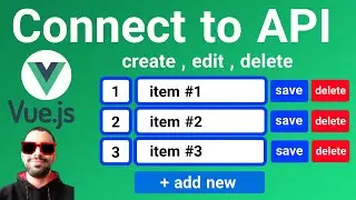 create , edit , delete in Vue.js