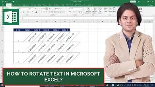 How to rotate text In Microsoft Excel?