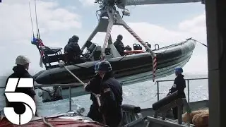Man Overboard! HMS Duncan Seaman Is Knocked Overboard | Warship: Life At Sea | Channel 5