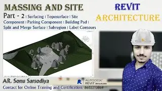 Massing and Site part-2 | Toposurface | Site | Parking | Building Pad | Subregion | Label Contour