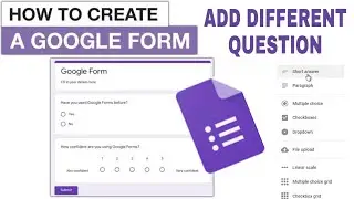 Google form for teachers | Make question paper in google form, add score, check response| Part 1