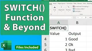 SWITCH() Function in Excel and 3 Alternatives