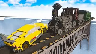 Сars vs Steam Train - Teardown