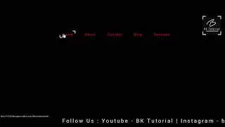 Create Navigation Menu Line Hover Effect || Create Navbar Menu by #BKTutorial