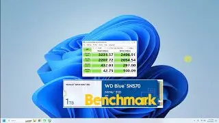 How to Install CrystalDiskMark Benchmark on Windows 11 + WD SN570 1TB Blue NVMe M.2 SSD Benchmark