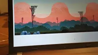 Retro pixel art displayed on the 
