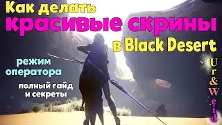 Как делать красивые скрины в Black Desert? Режим оператора в БДО: полный гайд и фишки