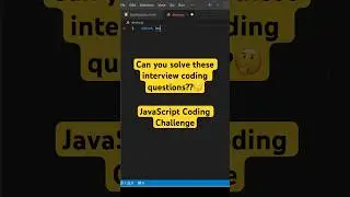 2/50 - JavaScript coding interview questions and answers #shorts #coding #javascript #programming