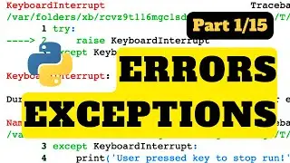 Syntax error and Exception | Python Tutorial