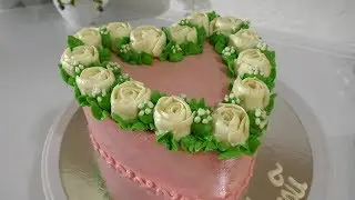 FASTEST CAKE DECORATION Guests will be in shock CREAM CAKE