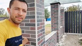 🌑 ПОСТРОИЛ ШИКАРНЫЙ ЗАБОР СВОИМИ РУКАМИ, ЛУЧШАЯ ОТДЕЛКА ЗАБОРА ПОД КИРПИЧ АМК