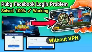 How to Fix Login Problem in Pubg Mobile | Pubg Facebook Login Problem | Pubg Facebook Login Failed