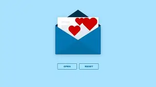 Envelope Open Animation | Using HTML & CSS , JS  | 2020