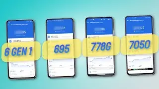 Snapdragon 6 Gen 1 Vs Snapdragon 695 Vs Snapdragon 778G Vs Dimensity 7050 | Antutu Score