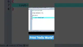 C++ Hello World Program | Hello World Program| c++ tutorial 