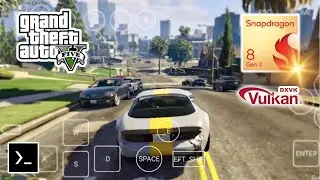 GTA V - TERMUX BOX PC Emulator Android Gameplay Test - SD 8 Gen 2