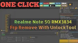 realme note 50 rmx3834 world first done unocktool 100%