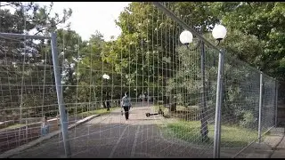 Парк имени Фрунзе обнесли забором