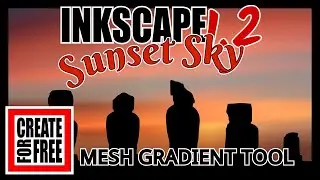 Gradient Mesh Inkscape | Sunset Sky