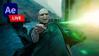 Harry Potter Spells & Effects in After Effects🔴 LIVE