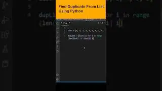 Python Find Duplicate From List 