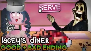 Lacey's Diner - GOOD + BAD ENDING [Full Walkthrough] - Roblox