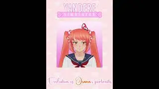 The evolution portrait of  Osana Najimi | Yandere Simulator 