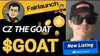 $GOAT - CZ THE GOAT TOKEN CRYPTO COIN HOW TO BUY MEXC GLOBAL $CZGOAT CEO BINANCE MEME BNB BSC CZGOAT