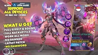 NEW! Script Skin Karrie Kishin Densetsu No Password - Full Effect & Sound - Latest Patch