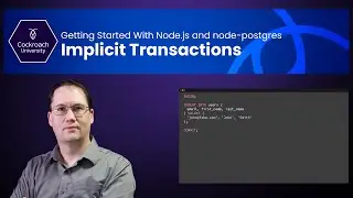 How to create implicit transactions | node-postgres shortcut